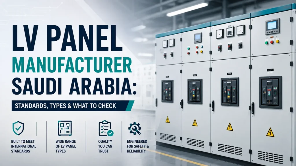 LV Panel Manufacturer Saudi Arabia: Standards, Types & What to Check